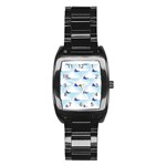 kawaii narwhal Stainless Steel Barrel Watch