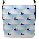 kawaii narwhal Flap Closure Messenger Bag (S)