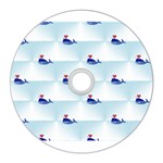 kawaii narwhal CD Wall Clock