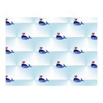 kawaii narwhal Double Sided Flano Blanket (Mini)