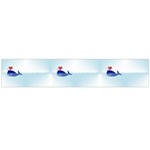 kawaii narwhal Flano Scarf (Large)