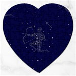 Sagittarius Stars Jigsaw Puzzle (Heart)