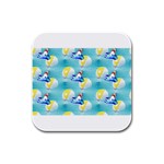 left Shark Rubber Square Coaster (4 pack)