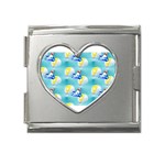 left Shark Mega Link Heart Italian Charm (18mm)