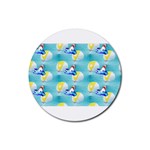 left Shark Rubber Coaster (Round)