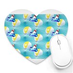 left Shark Heart Mousepad