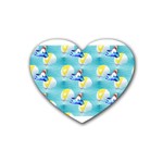 left Shark Heart Coaster (4 pack)