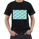 left Shark Men s T-Shirt (Black)