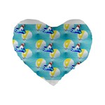 left Shark Standard 16  Premium Heart Shape Cushion 