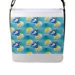 left Shark Flap Closure Messenger Bag (L)