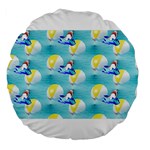 left Shark Large 18  Premium Flano Round Cushion 