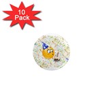 happy birthday emoji 1  Mini Magnet (10 pack) 