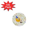 happy birthday emoji 1  Mini Button (100 pack) 