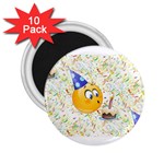 happy birthday emoji 2.25  Magnet (10 pack)