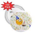 happy birthday emoji 2.25  Button (100 pack)