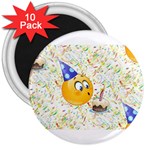 happy birthday emoji 3  Magnet (10 pack)