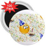 happy birthday emoji 3  Magnet (100 pack)