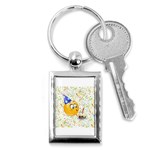 happy birthday emoji Key Chain (Rectangle)