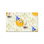 happy birthday emoji Sticker (Rectangular)