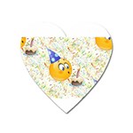 happy birthday emoji Magnet (Heart)