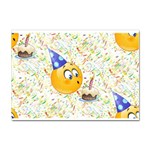 happy birthday emoji Sticker A4 (10 pack)