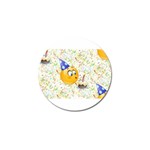 happy birthday emoji Golf Ball Marker