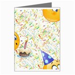 happy birthday emoji Greeting Cards (Pkg of 8)