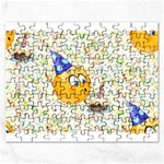 happy birthday emoji Jigsaw Puzzle (Rectangular)