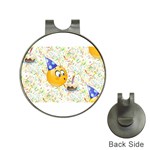 happy birthday emoji Golf Ball Marker Hat Clip