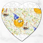 happy birthday emoji Jigsaw Puzzle (Heart)