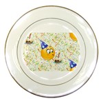 happy birthday emoji Porcelain Plate