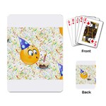 happy birthday emoji Playing Cards Single Design