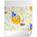 happy birthday emoji Canvas 12  x 16 