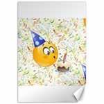 happy birthday emoji Canvas 20  x 30 