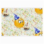 happy birthday emoji Large Glasses Cloth