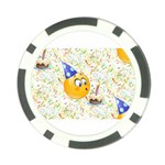 happy birthday emoji Poker Chip Card Guard