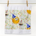 happy birthday emoji Face Towel