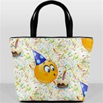 happy birthday emoji Bucket Bag