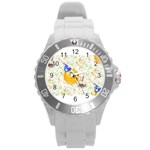 happy birthday emoji Round Plastic Sport Watch (L)