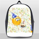 happy birthday emoji School Bag (XL)