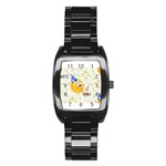 happy birthday emoji Stainless Steel Barrel Watch