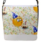 happy birthday emoji Flap Closure Messenger Bag (S)