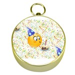 happy birthday emoji Gold Compass