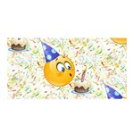 happy birthday emoji Satin Wrap