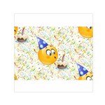 happy birthday emoji Small Satin Scarf (Square)