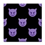 satan Emoji  Tile Coaster