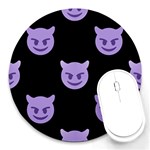 satan Emoji  Round Mousepad