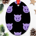 satan Emoji  Ornament (Oval)