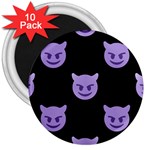 satan Emoji  3  Magnet (10 pack)