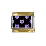 satan Emoji  Gold Trim Italian Charm (9mm)